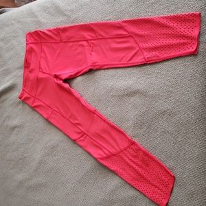 ZYIA Active Bright Red Light & Tight Leggings Size M